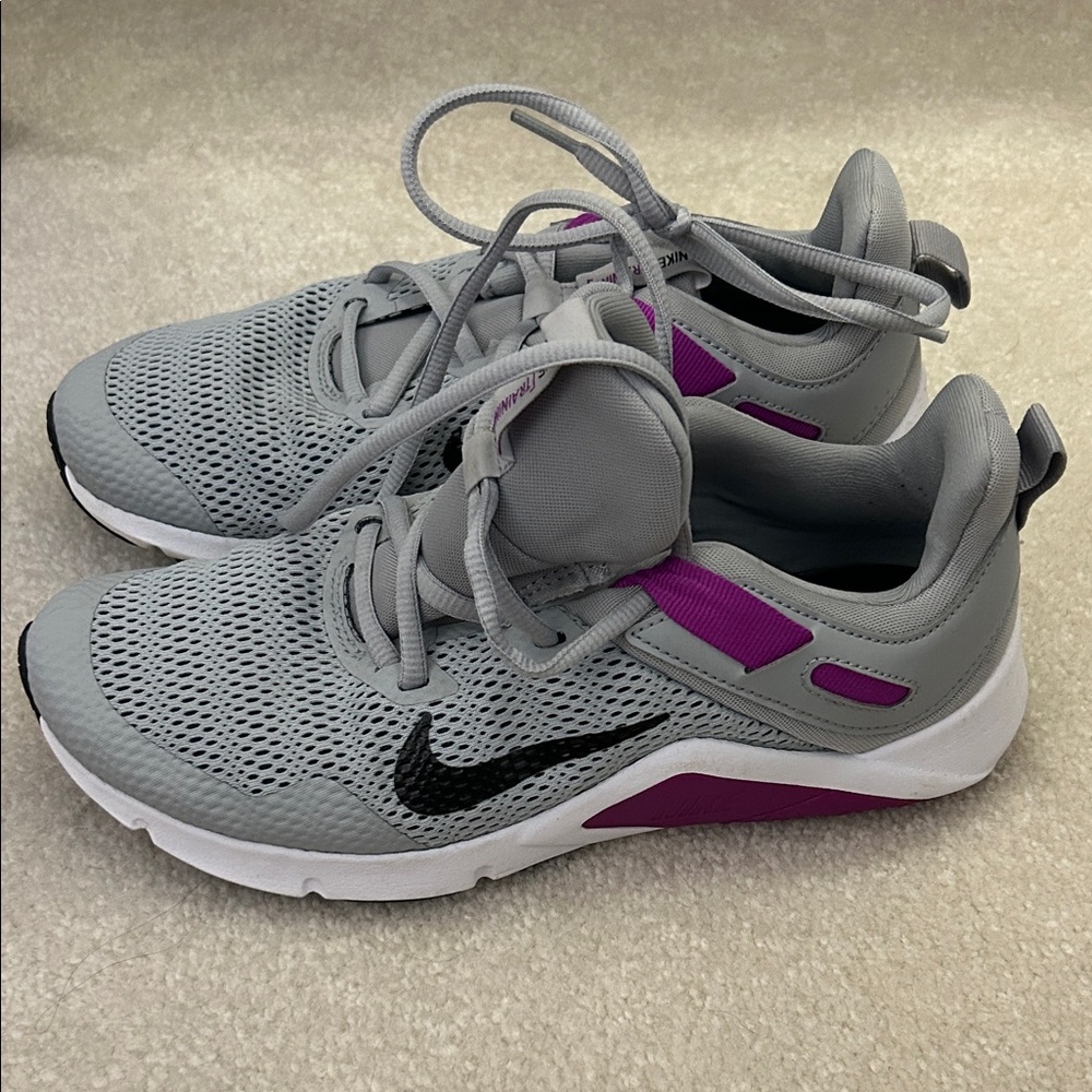 Nike Gray and Purple Sneakers